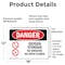 Signmission Oxygen Storage No Smoking No Open Flames Danger Sign, Vinyl Decal, 18in W x 12in L, 2PK OS-2PACK-DS-D-1218-L-1854 - alternate 5